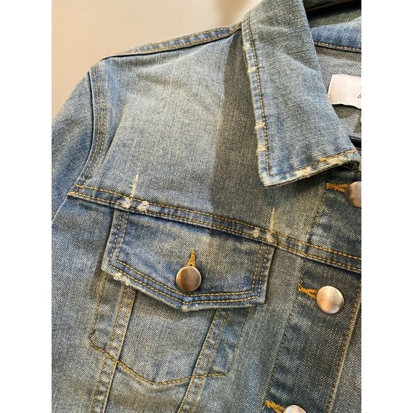 Elizabeth And James Piper Denim Jacket Distres - Picture 6 of 12